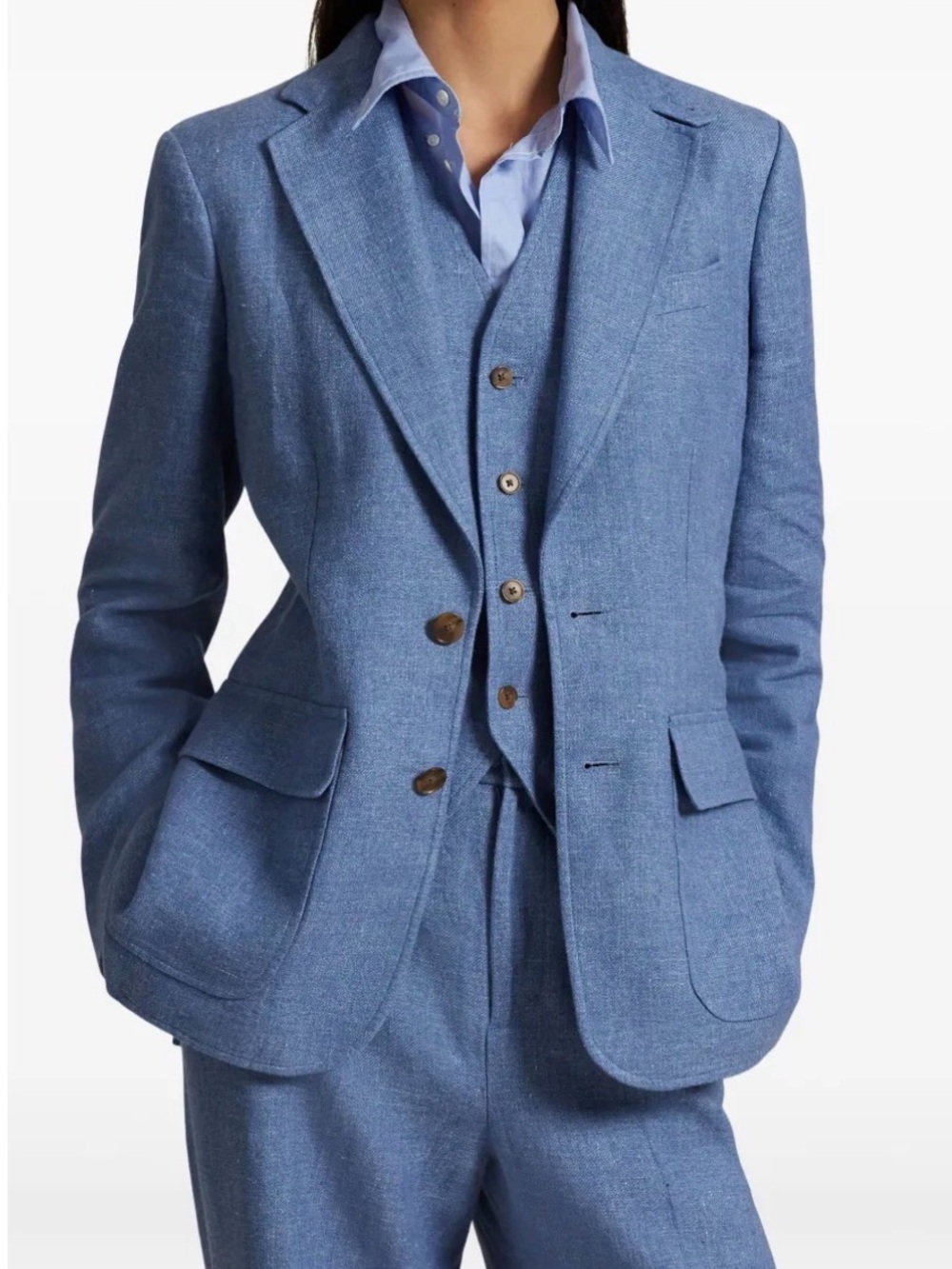 Ralph Lauren Suit Set - Blazer & Trousers Size 4 (Actual Set in photo 3 >) - Picture 3 of 17